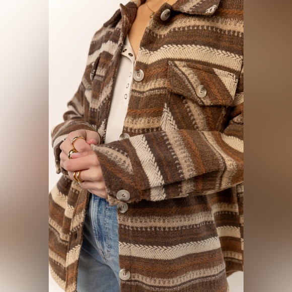 Bohme ADA STRIPED SHACKET Size XL - Picture 3 of 8